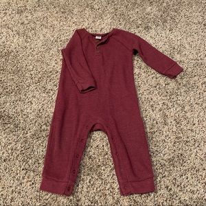 Old Navy Maroon Coverall 12-18M